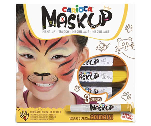 Carioca Maskup: Tigris arcfestő szett 3 színnel
