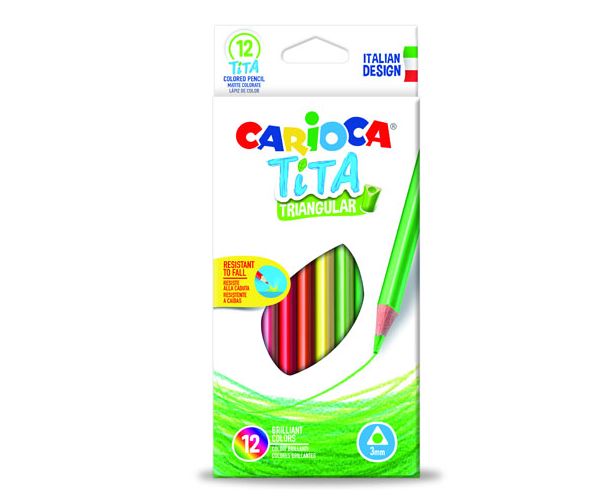 Carioca: Tita háromszög színes ceruza 12db-os