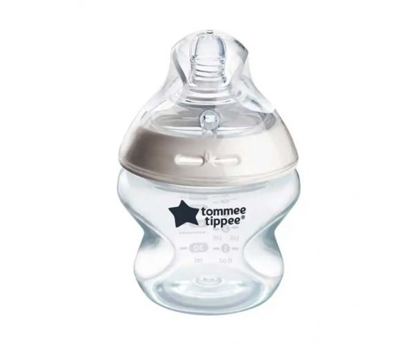 Tommee Tippee: Closer To Nature biberon transparent 150ml (0 luni+)