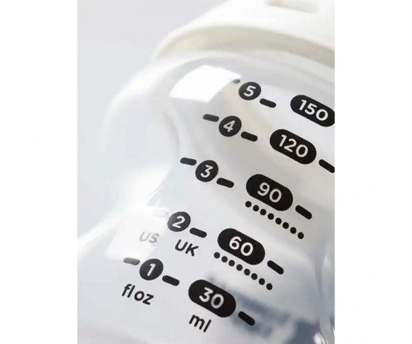 Tommee Tippee: Closer To Nature biberon transparent 150ml (0 luni+)