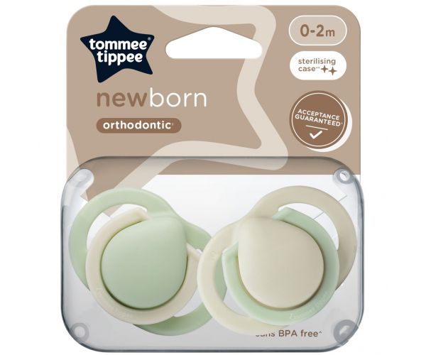 Tommee Tippee: Newborn suzetă pentru nou-născuți, set de 2 bucăți, în mai multe variante (0-2 luni)