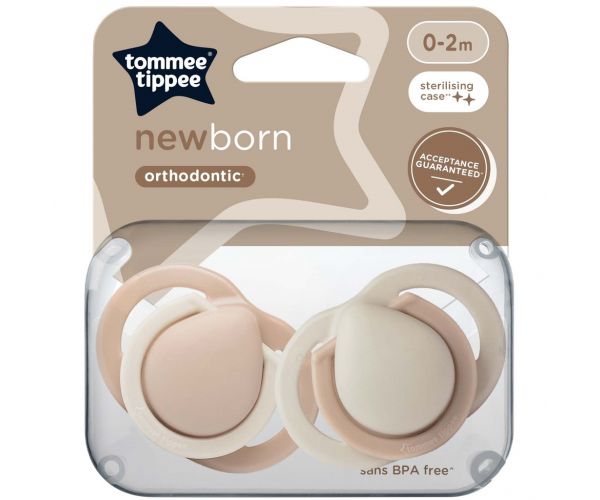 Tommee Tippee: Newborn suzetă pentru nou-născuți, set de 2 bucăți, în mai multe variante (0-2 luni)