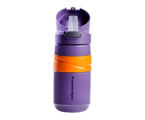Tommee Tippee: Pahar cu pai Superstar Flip top, culoare mov, 500 ml (18 luni+)