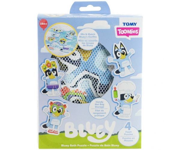 Tomy Toomies: Bluey puzzle de baie cu 4 figurine