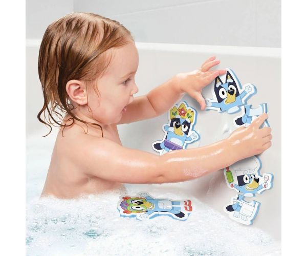 Tomy Toomies: Bluey puzzle de baie cu 4 figurine