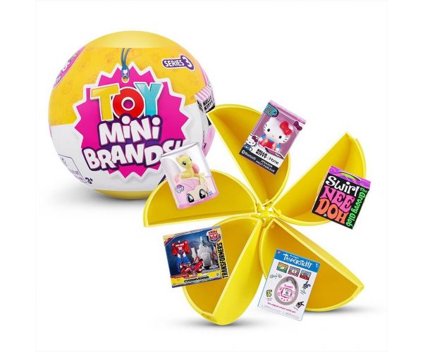 Toy Mini Brands: Mini jucării pachet surpriză de 5 bucăți seria 3.