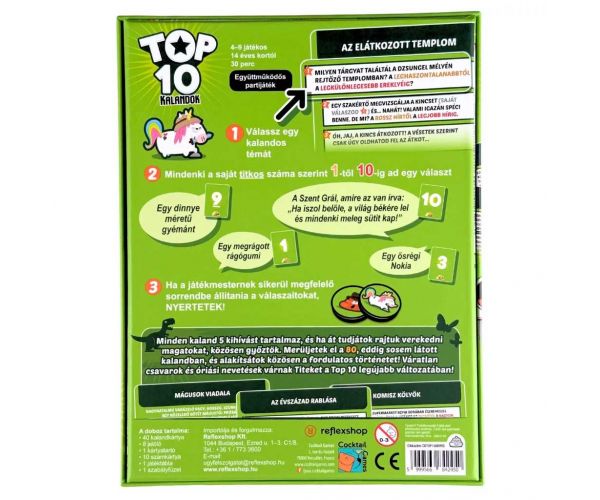 Top10 Aventuri - Joc de societate cooperativ tematic
