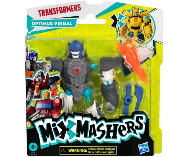 Transformers: Figurină Mix Mashers Optimus Primal cu accesorii - Hasbro