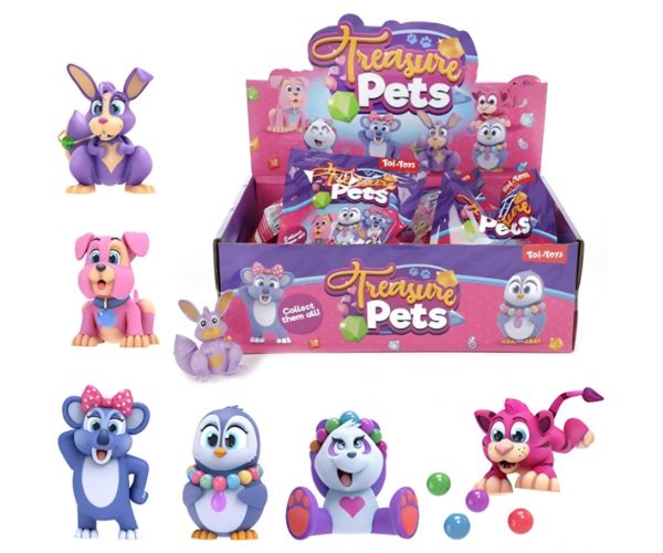 Treasure Pets: Figurină surpriză cu animale 1buc
