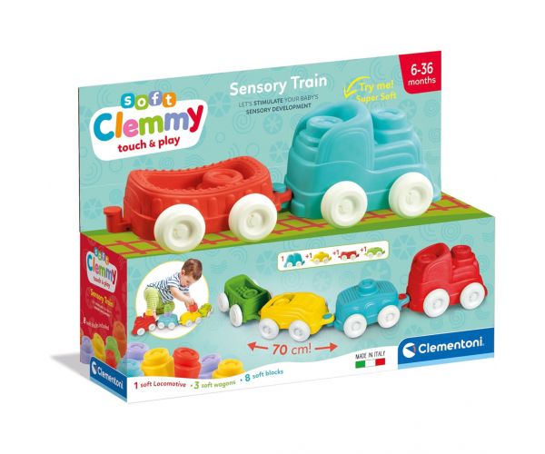Clemmy készségfejlesztő szenzoros vonat - Clementoni