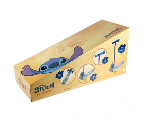 Trotinetă 3D cu trei roți Disney Stitch - Mondo Toys