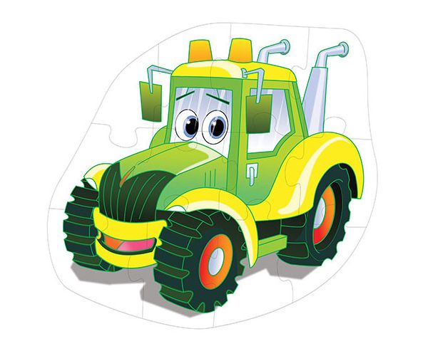 Traktor óriás padló puzzle 12db-os