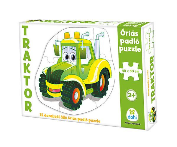 Tractor uriaș puzzle de podea 12 bucăți
