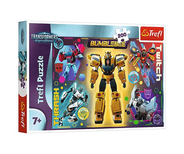 Transformers: Bumblebee și prietenii 200 bucăți puzzle - Trefl