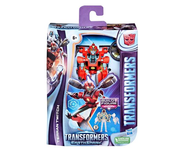 Transformers: EarthSpark Deluxe Terran Twitch figurină acțiune robot transformabilă - Hasbro