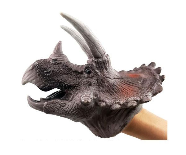 Triceratops dinozaur marionetă de mână
