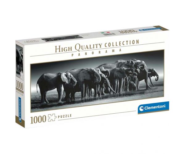 Elefántcsorda HQC 1000db-os Panoráma puzzle - Clementoni