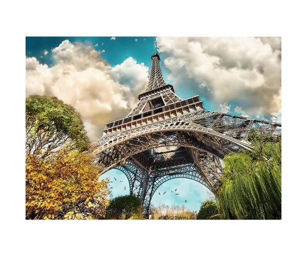 Turnul Eiffel, Paris puzzle premium plus de calitate, 1000 piese - Trefl