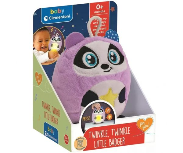 Twinkle-twinkle micuțul bursuc jucărie interactivă pentru bebeluși - Clementoni baby