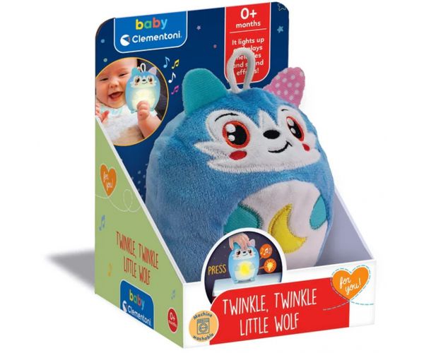 Twinkle-twinkle micuțul lup jucărie interactivă pentru bebeluși - Clementoni baby