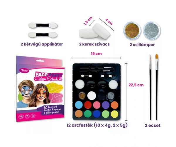 TyToo: Colour Splash set de vopsea pentru față