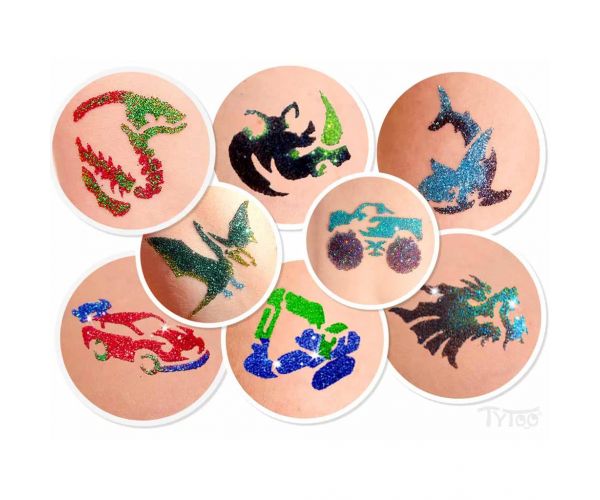 TyToo: FunkyGuyz set de tatuaje cu sclipici