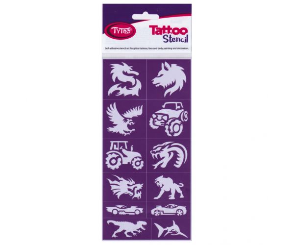 TyToo: Power Pack — set de șabloane pentru tatuaje cu sclipici pentru băieți