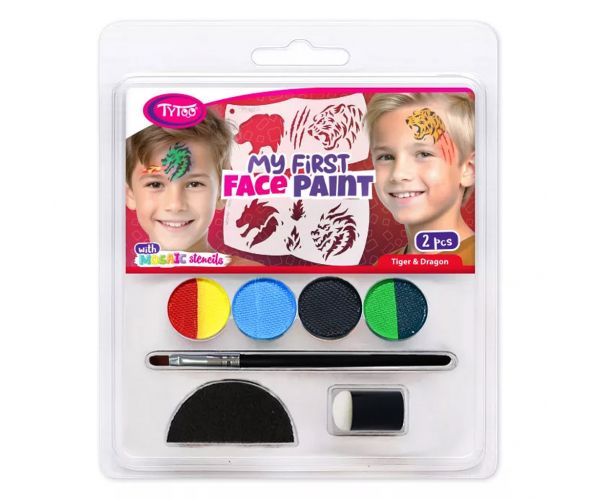 TyToo: Primul meu set de pictură pe față - Tigri și Dragoni