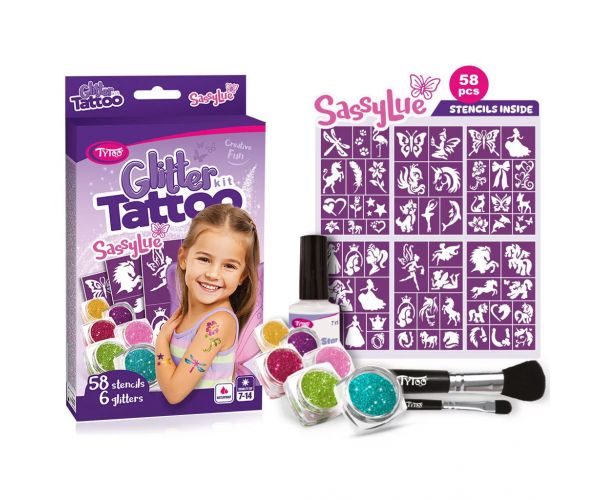 TyToo: SassyLue set de tatuaje cu sclipici