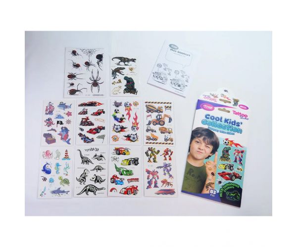 TyToo: Set de abțibilduri pentru tatuaje Colecția Cool Kids