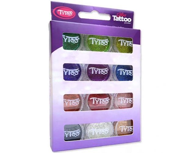 TyToo: Set de glitter culori de bază 12x2,5 ml