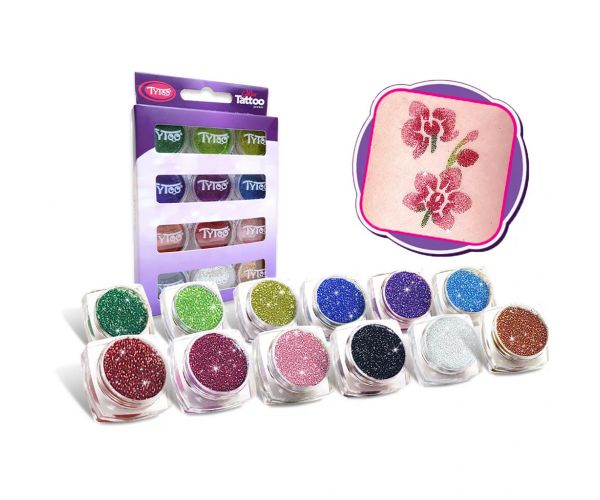 TyToo: Set de glitter culori de bază 12x2,5 ml