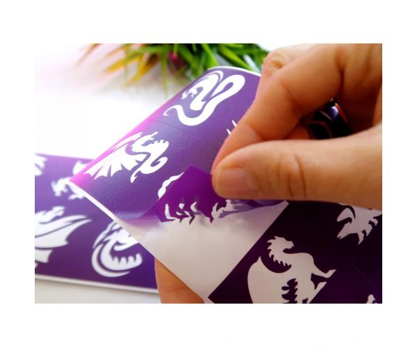 TyToo: Set șabloane tatuaje cu sclipici Dragoni și șopârle, 21 buc.