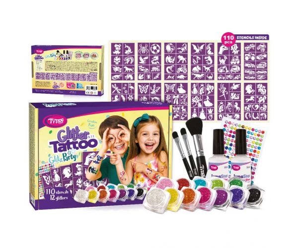 Tytoo: GlitzParty set de tatuaje cu sclipici