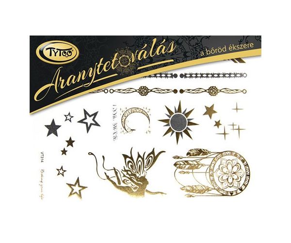TyToo: Tatuaj auriu zână set 21x15cm