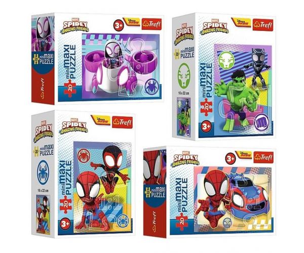 Uimitor Spiderman 20 de piese MiniMaxi puzzle în diferite variante - Trefl