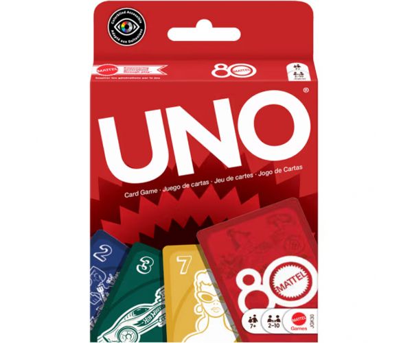 UNO cărți, ediție rubinie de 80 de ani