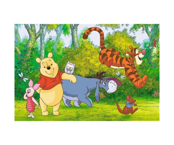 Ursulețul Winnie și prietenii săi puzzle de 60 piese - Trefl
