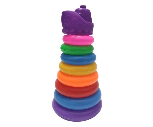 Vapor jucărie cu accesorii de aruncat