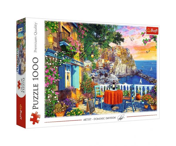 Vedere spre Cinque Terre puzzle de 1000 piese - Trefl