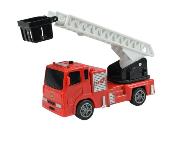Vehicul de salvare: Autocamion de pompieri cu scară retractabilă de 13 cm