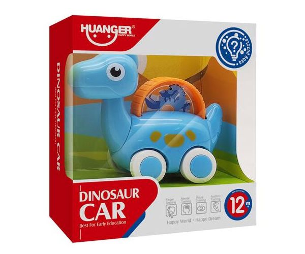 Kék dinoszauruszos bébijárgány 10,5cm