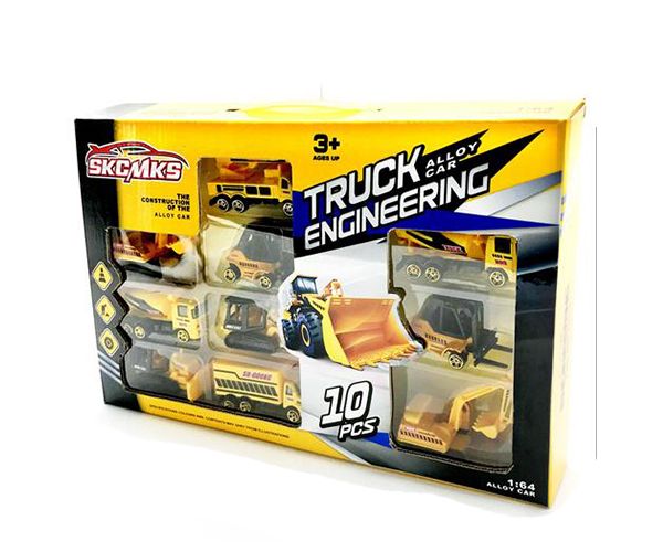 Vehicule de muncă scara 1:64 set de 10 bucăți
