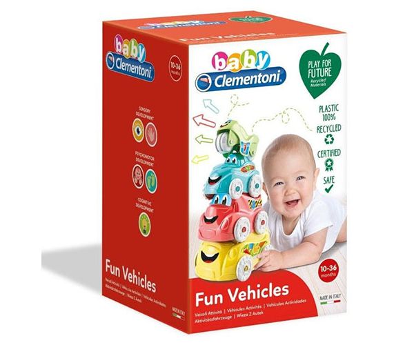 Vehicule distractive joc creativ pentru bebeluși - Clementoni baby