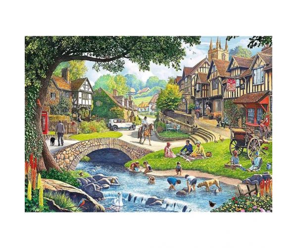 Viață idilică puzzle de 2x500 piese - Trefl