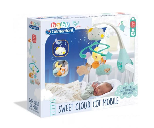 Vise dulci - Carusel de patut cu lumini și sunete - Clementoni Baby