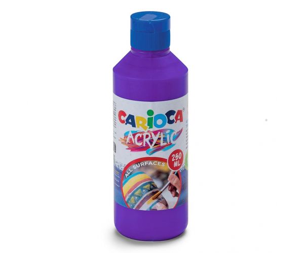 Vopsea acrilică 250ml culoare mov - Carioca