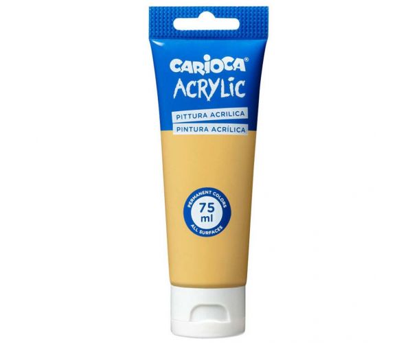 Vopsea acrilică 75ml culoare aurie - Carioca