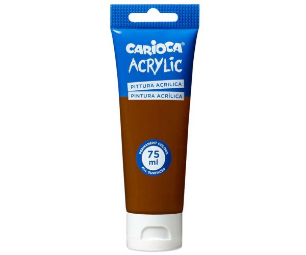 Vopsea acrilică 75ml culoare maro - Carioca