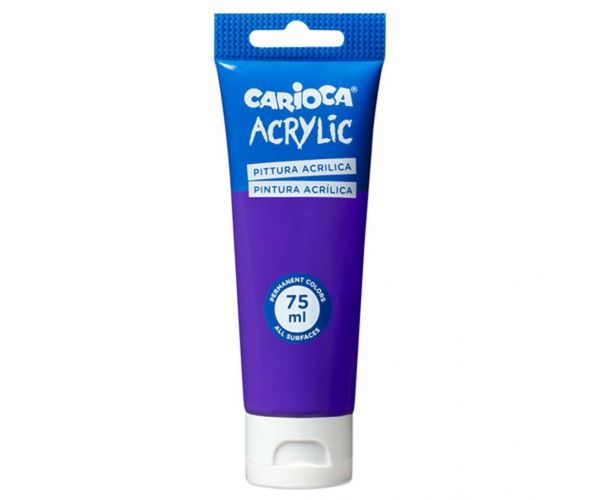 Vopsea acrilică 75ml de culoare mov - Carioca